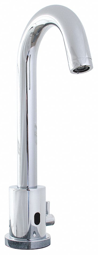 Gooseneck Bathroom Faucet: Speakman, SENSORFLO(R), Polished Chrome Finish, 0.5 gpm Flow Rate