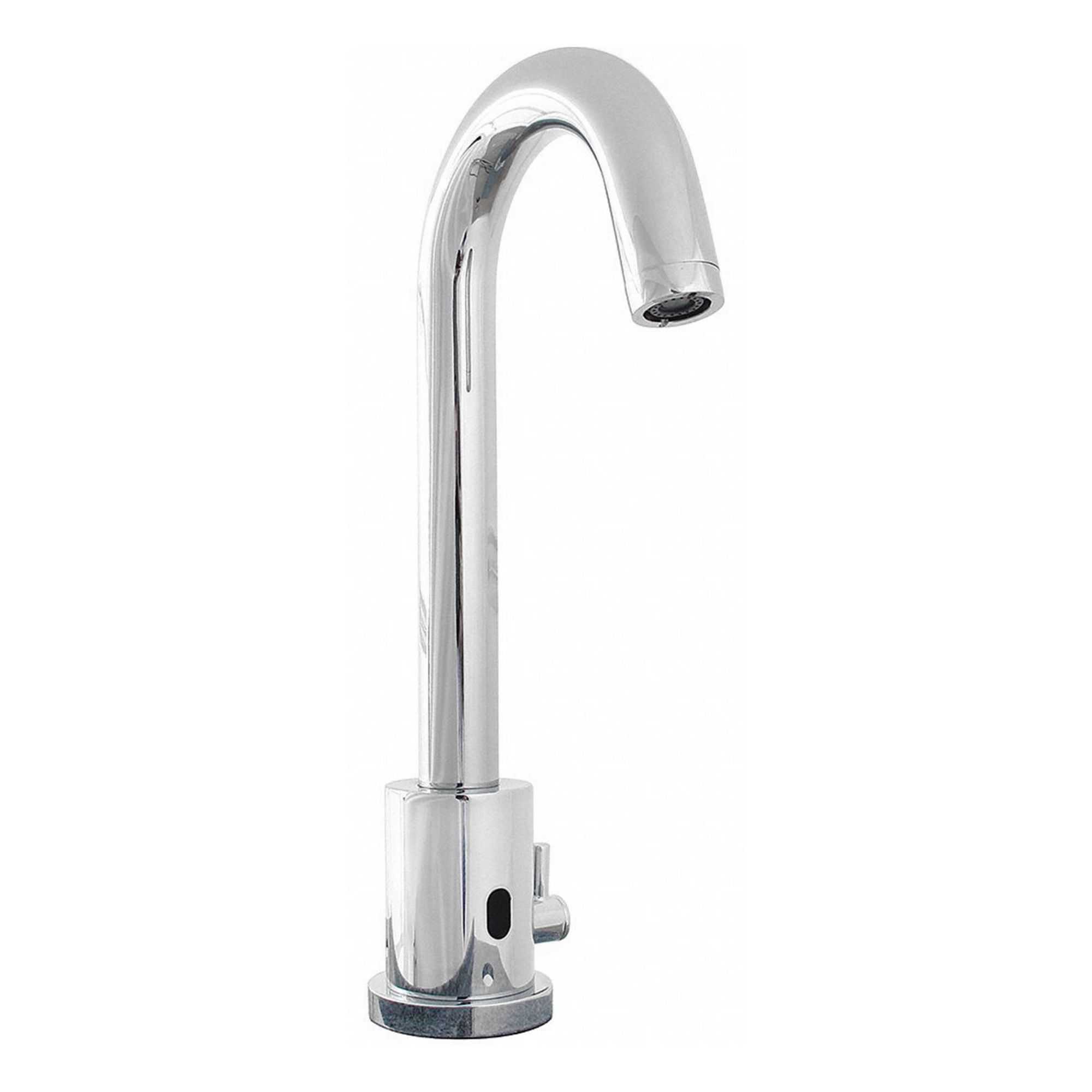 Bathroom Sensor Faucet: SENSORFLO®, Brass, Polished Chrome Finish, Single-Post, Battery