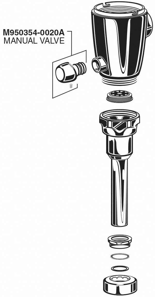 AMERICAN STANDARD Manual Override Button Fits American Std Brand, For Selectronic(R), Chrome