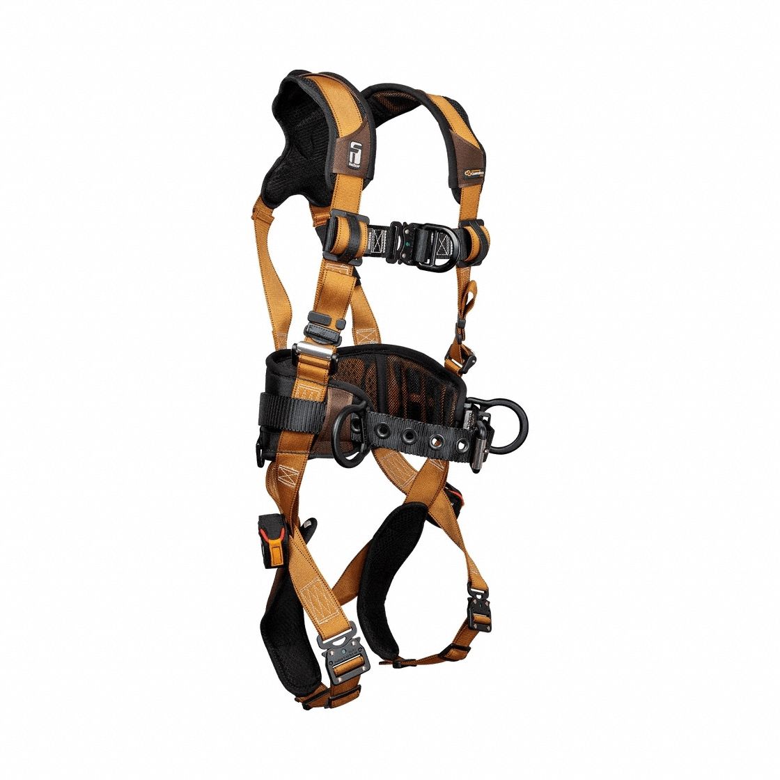 Full Body Harness: Vest, Quick-Connect / Quick-Connect Buckles, S, 425 lb Capacity