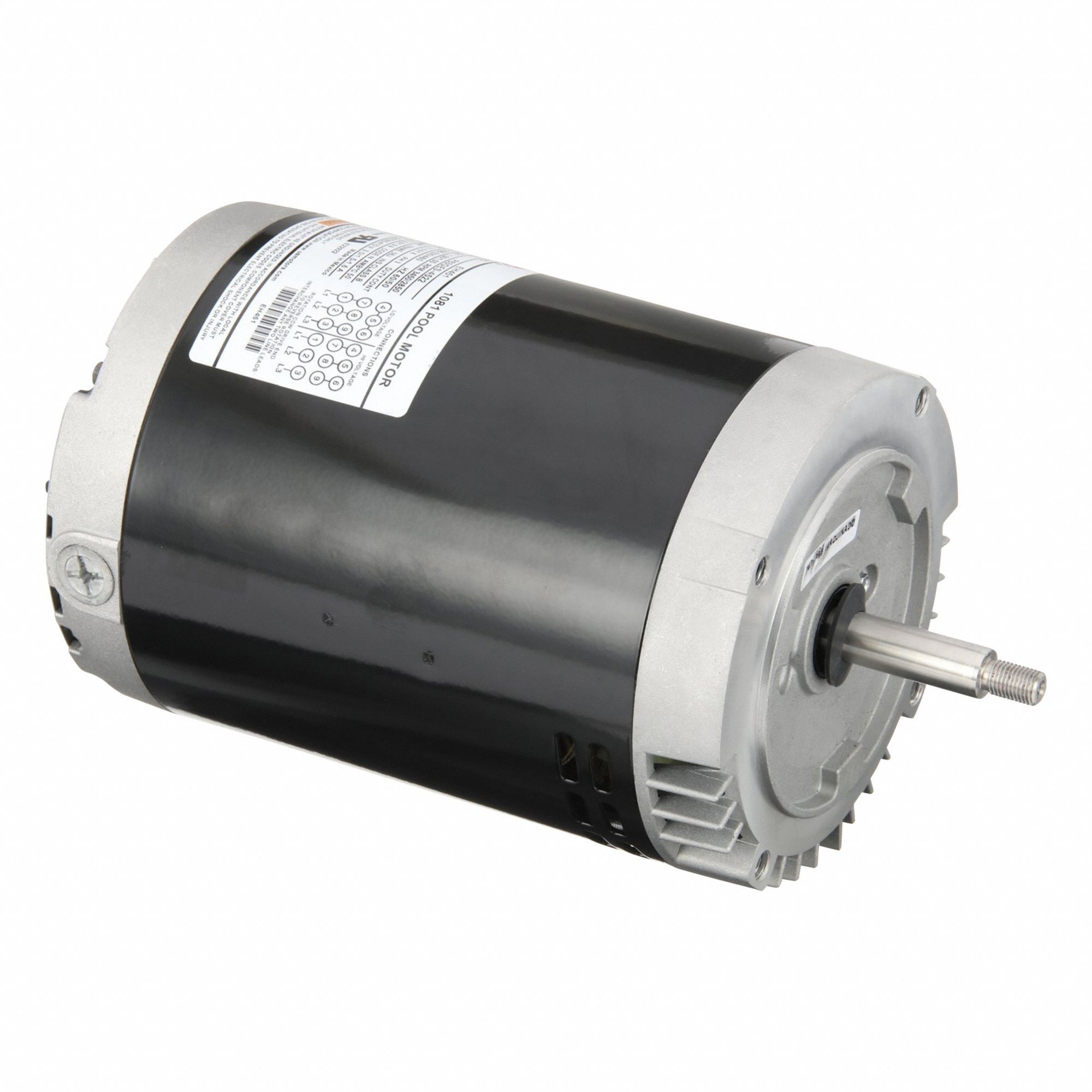 Pool and Spa Pump Motor: Face Mounting, 3/4 HP, 1.5 Motor Service Factor, 56J Frame