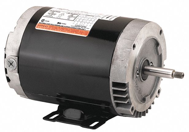 Vertical Pump Motor: 1 HP, 3, 600 Nameplate RPM, 208-230/460V AC, 56C Frame