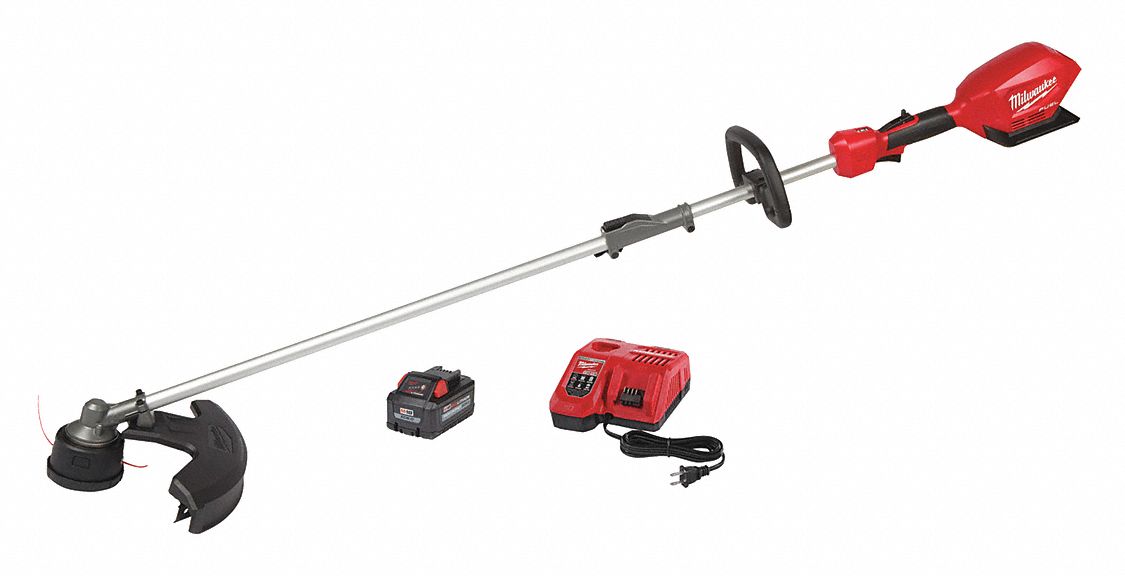 CORDLESS STRING TRIMMER, LITHIUM-ION, 18 V/9 AH, 40 CC, 9.0 AH, 14 TO 16 IN CUT W, 40 IN SHAFT