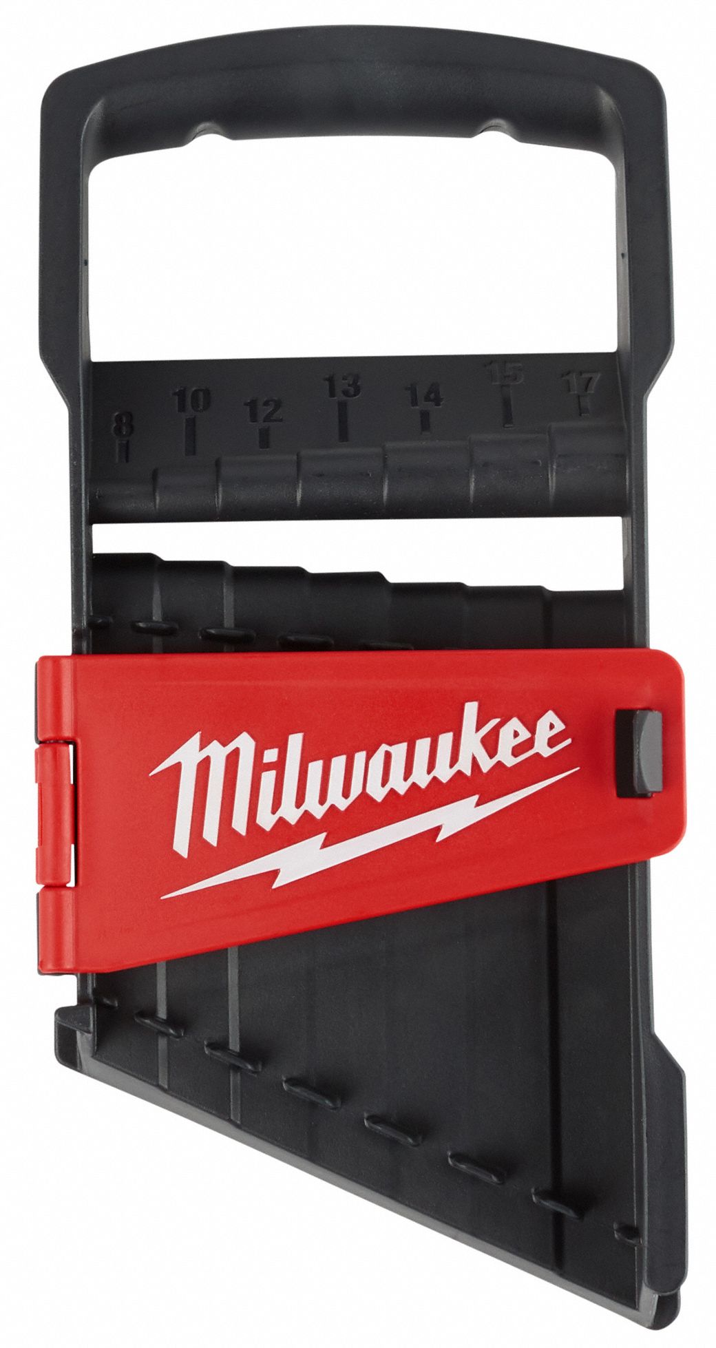 MILWAUKEE Combination Wrench Set Alloy Steel, Chrome, 7 Tools, 8 mm to