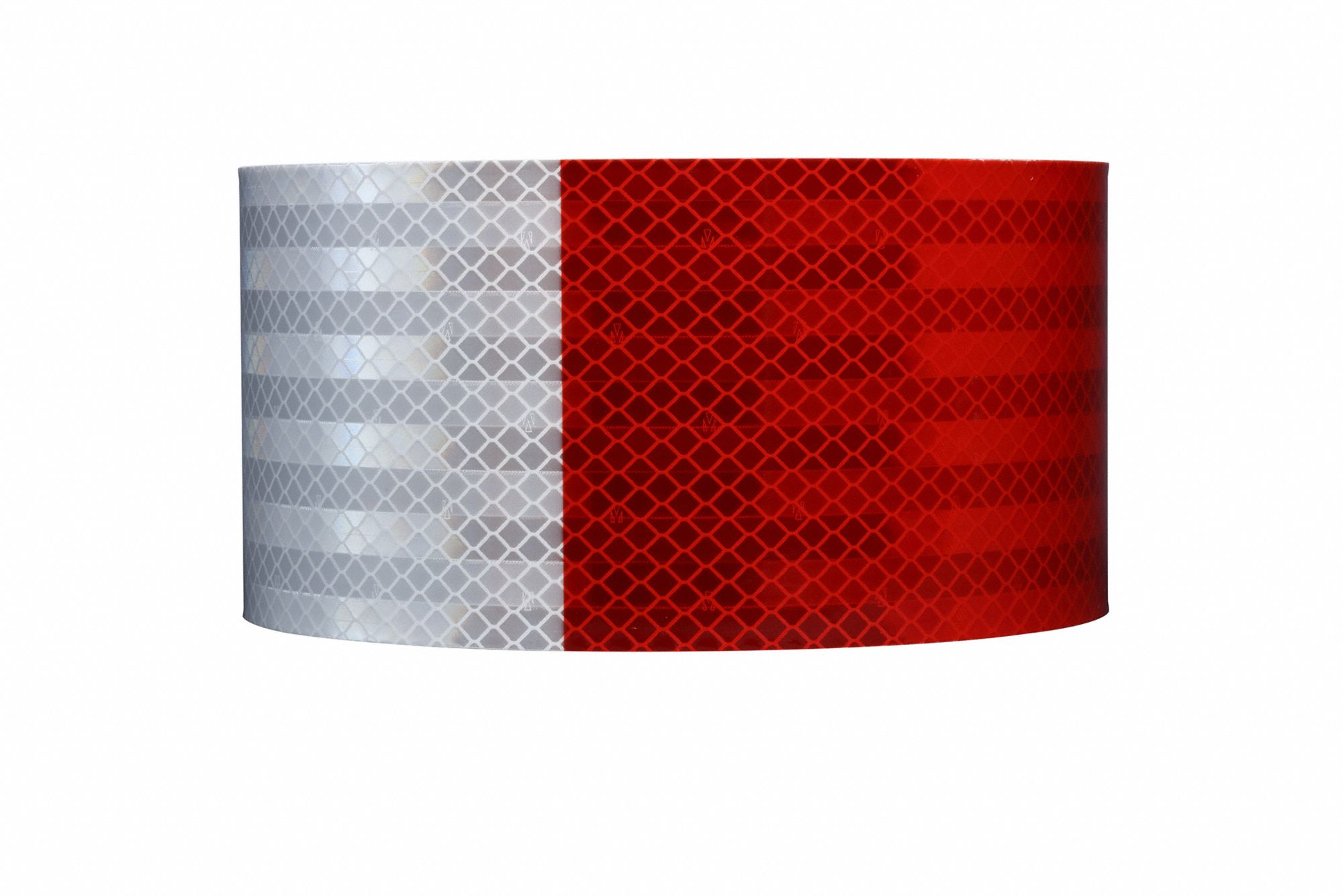 3M Reflective Gate Arm Tape Marking, Red/White, 4 in Wd, 50 yd Lg
