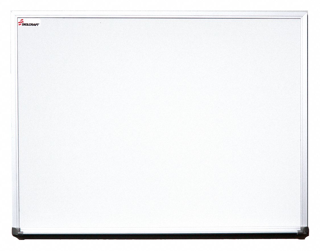 Wall Mounted, 24 in Dry Erase Ht, Dry Erase Board 55MP75711001416