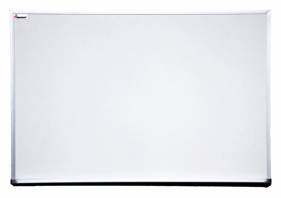 SKILCRAFT, Melamine, Framed Style, Dry Erase Board - 55MP76
