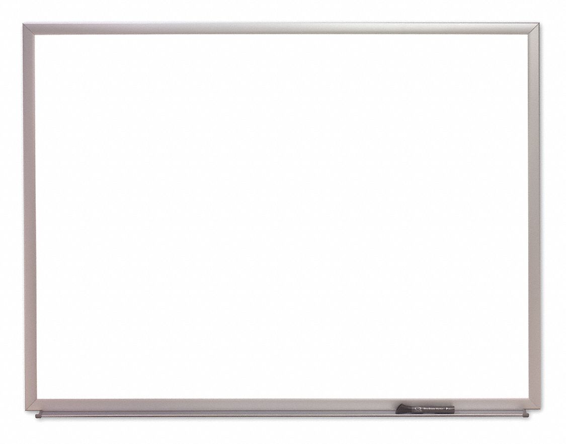 Wall Mounted, 24 in Dry Erase Ht, Dry Erase Board 56LF44711001651
