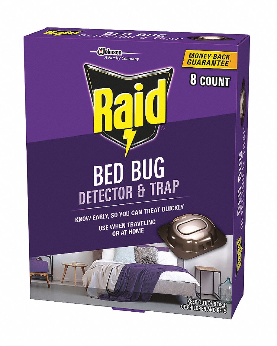 RAID Bed Bug Trap, Trap, 8 count, Indoor Only, DEETFree DEET