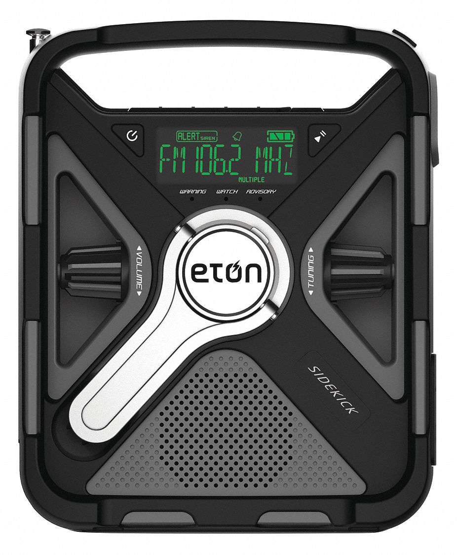 Portable Weather Radio Black AM/FM NOAA