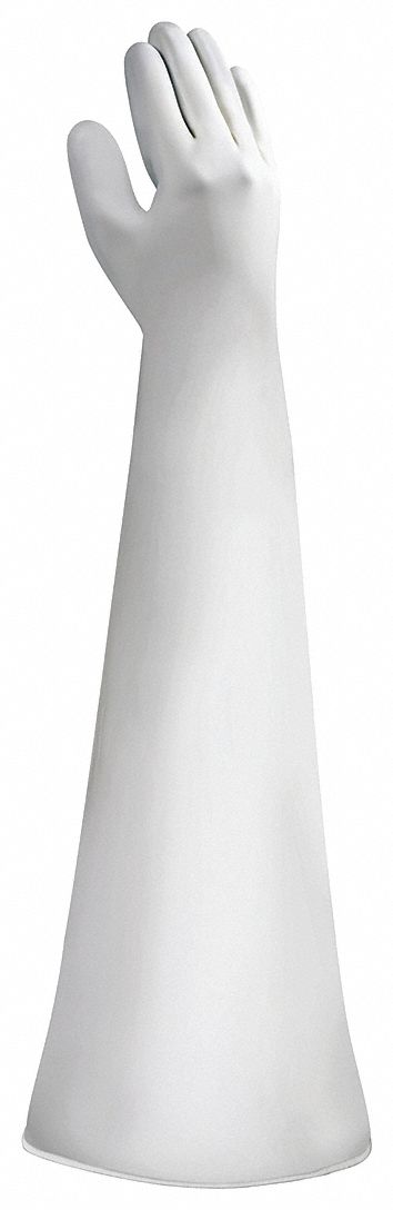 Gloves, White, Nitrile,