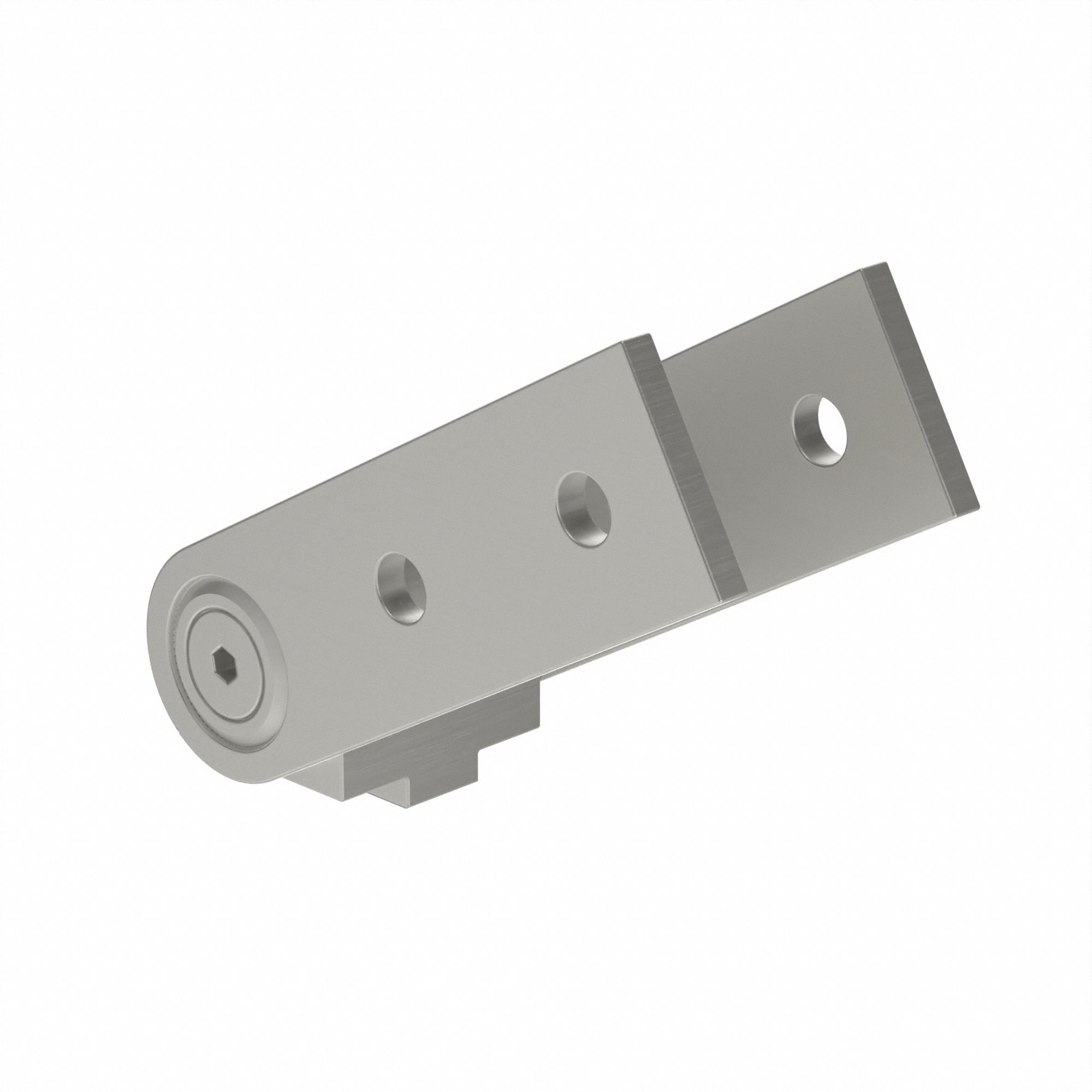 Pivot Joint: 45 mm x 45 mm, 45 Series, For 10 mm Slot Wd, Silver, Aluminum, 8.5 mm Mounting Hole