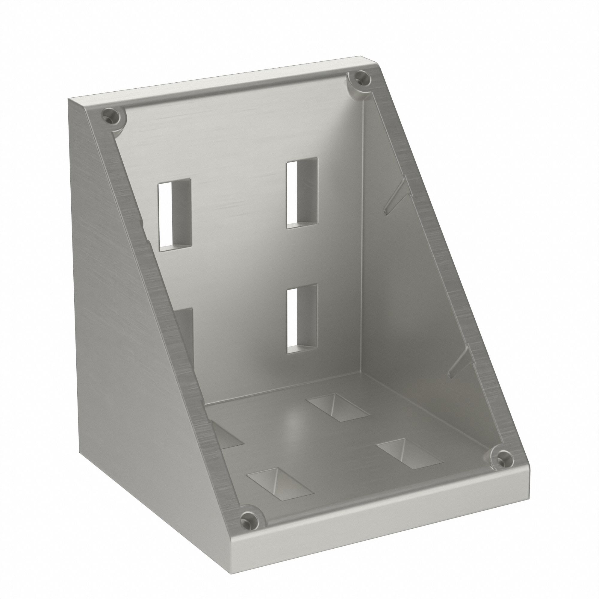 Inside Corner Bracket: Inside-Corner Bracket, 40 Series, 76 mm x 69 mm x 76 mm, For 8 mm Slot Wd