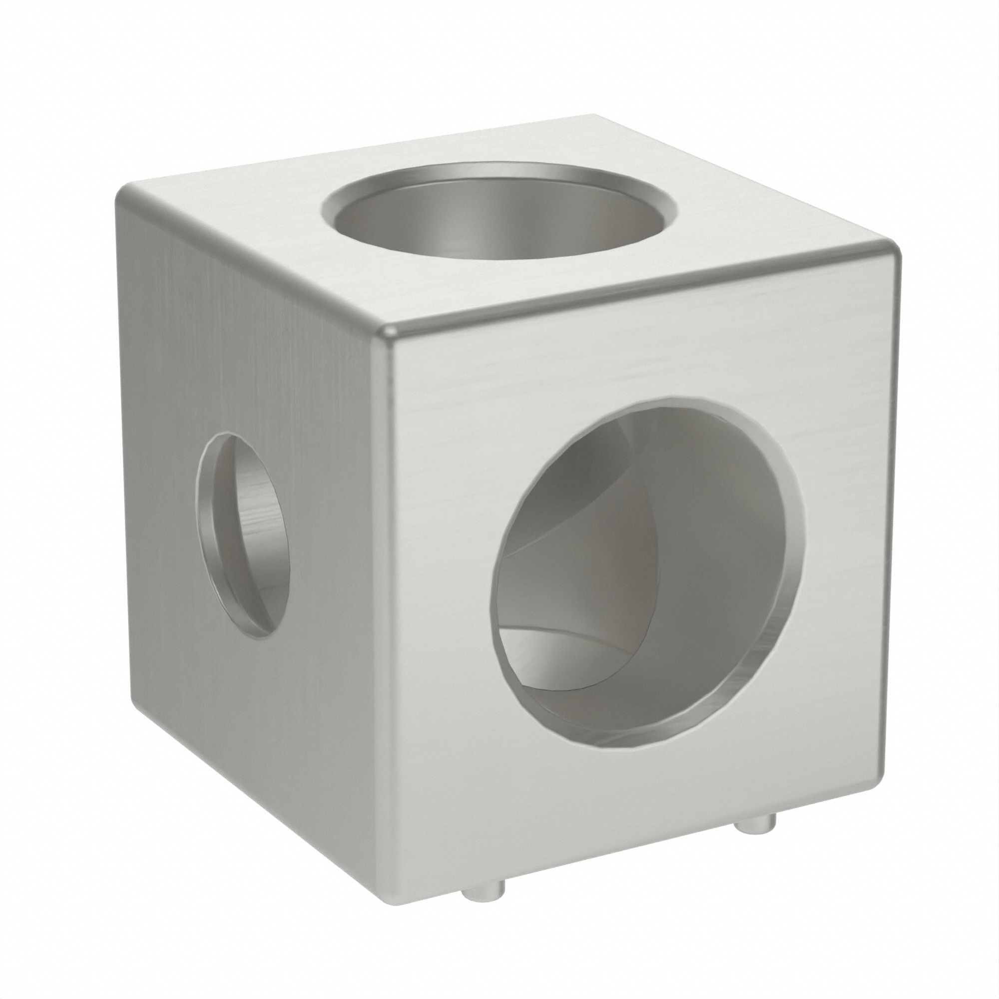Squared Corner Connector: Squared Corner Connector, 25 Series, 25.2 mm x 25 mm x 25.2 mm, 2 Holes