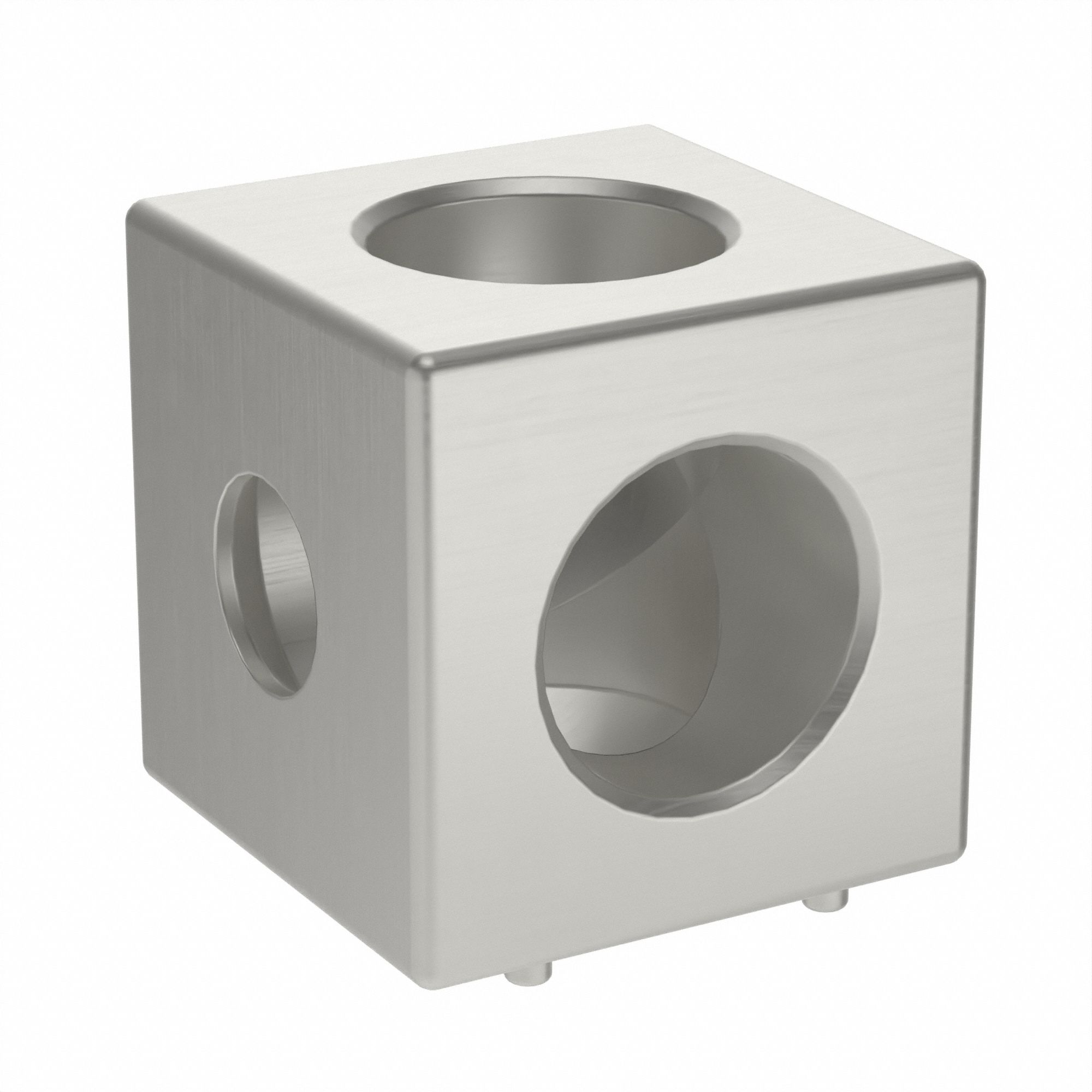 Squared Corner Connector: Squared Corner Connector, 20 Series, 20 mm x 20.3 mm x 20 mm, 2 Holes