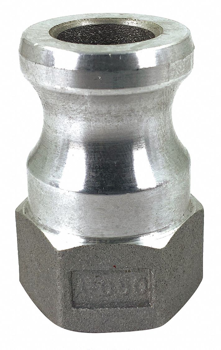 CAM & GROOVE ADAPTER: ½ IN COUPLING, ½ IN HOSE FITTING, ½ IN-14 THREAD, FNPT
