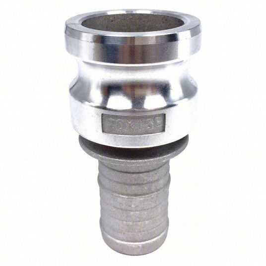 CAM & GROOVE ADAPTER: 2 IN COUPLING, 1½ IN HOSE FITTING, 4 53/64 IN OVERALL LG