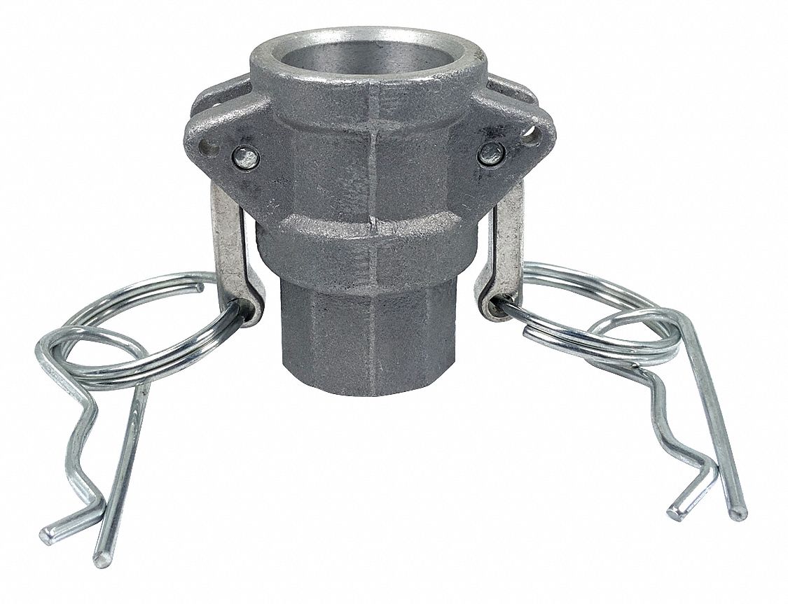 Cam and Groove Coupling: 1/2 in Coupling Size, 1/2 in Hose Fitting Size, 1/2"-14 Thread Size, FNPT