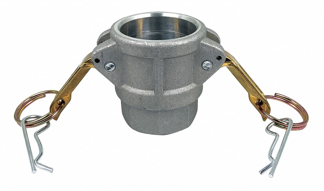 CAM & GROOVE COUPLING: 1¼ IN COUPLING, 1¼ IN HOSE FITTING, 2½ IN OVERALL LG