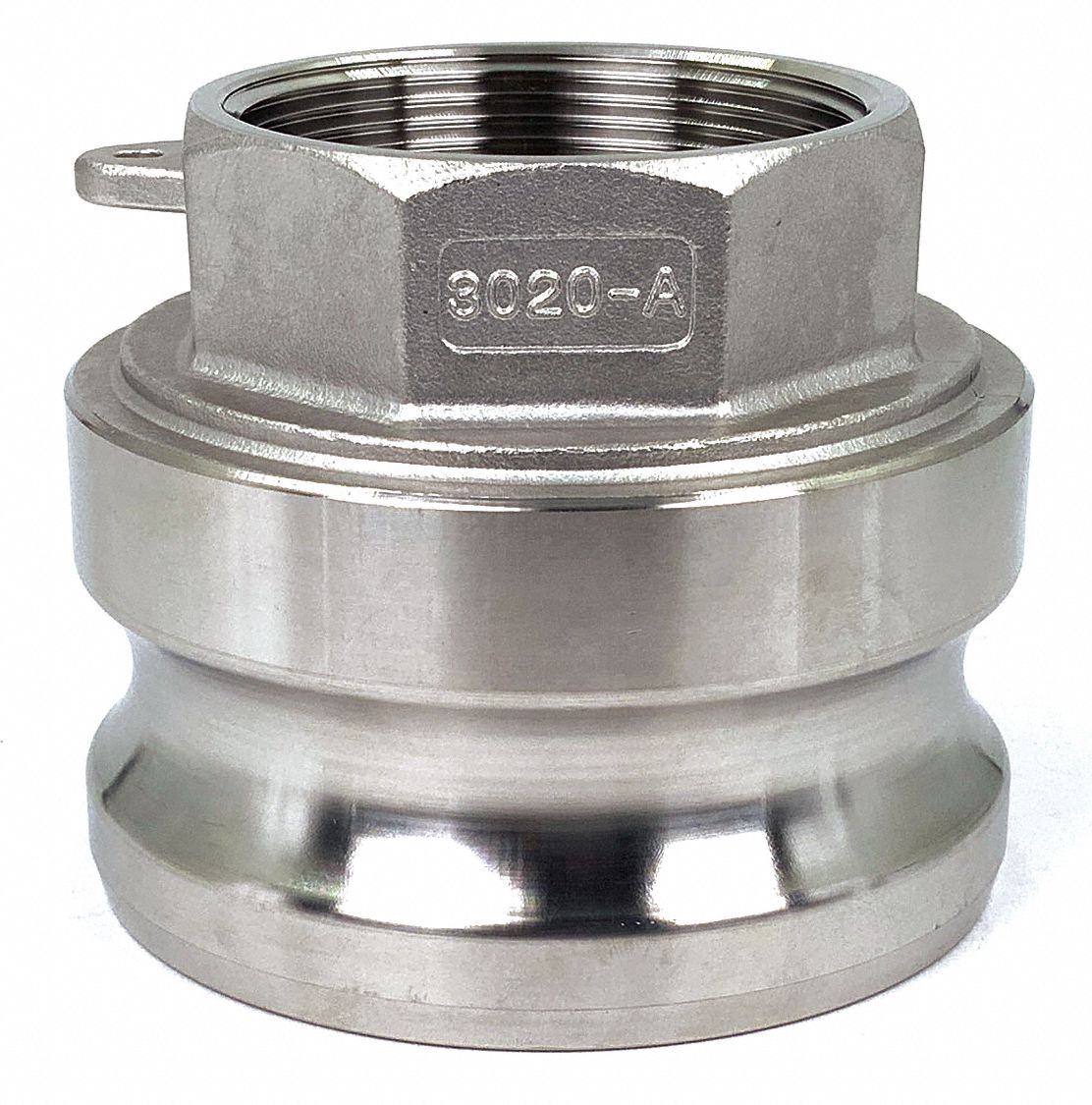 ADAPTATEUR CAME/RAINURE,3 PO,INOX 316