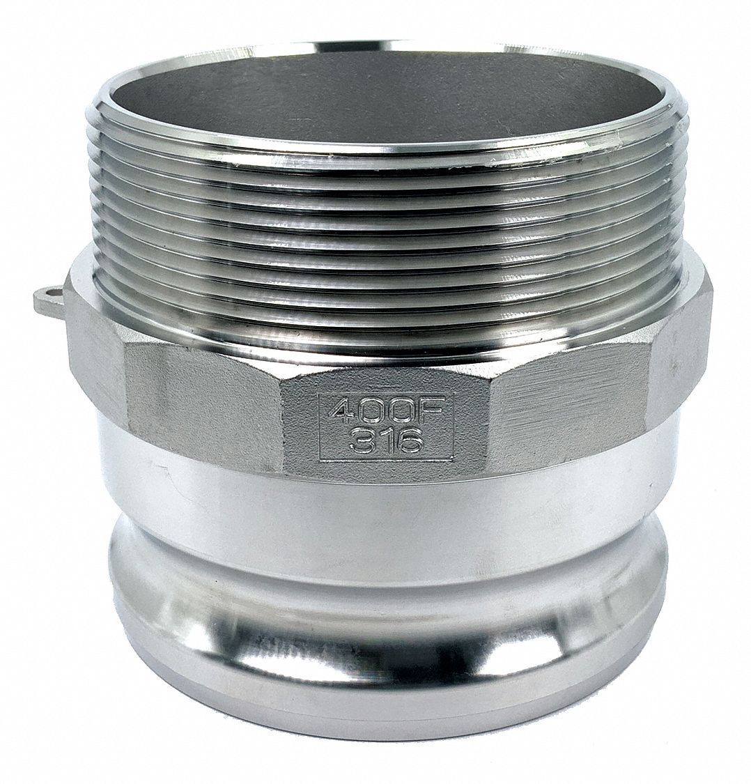 ADAPTATEUR CAME/RAINURE,4 PO,INOX 316
