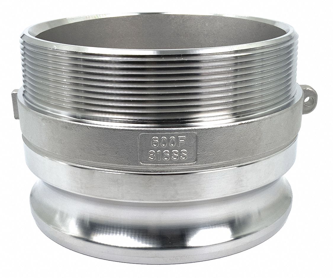 ADAPTATEUR CAME/RAINURE,6 PO,INOX 316