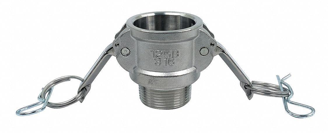 RACCORD CAME/RAINURE,1-1/4 PO,INOX 316