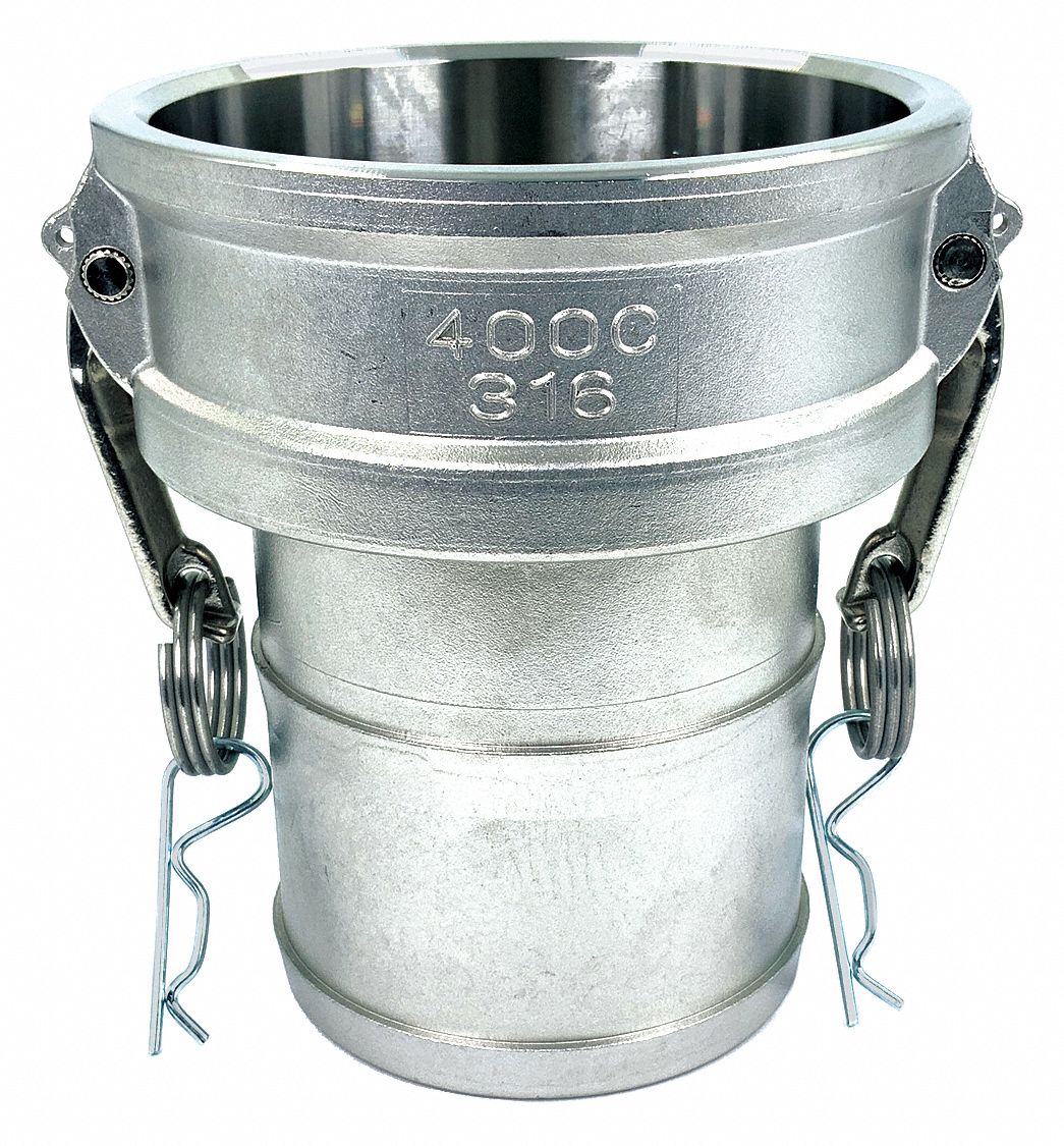GRAINGER APPROVED Cam and Groove Coupling, Body Material 316 Stainless
