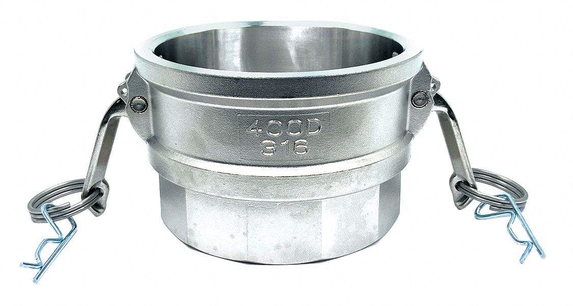 CAM AND GROOVE COUPLING: 4 IN COUPLING, 4