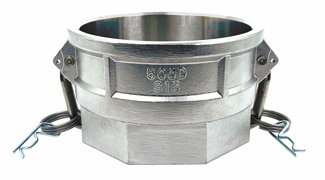 CAM AND GROOVE COUPLING: 5 IN COUPLING, 5