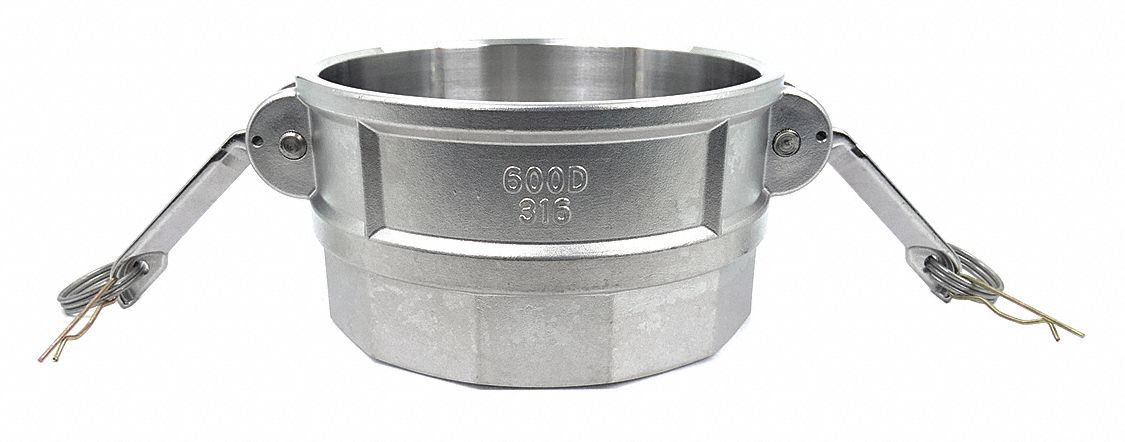 CAM AND GROOVE COUPLING: 6 IN COUPLING, 6