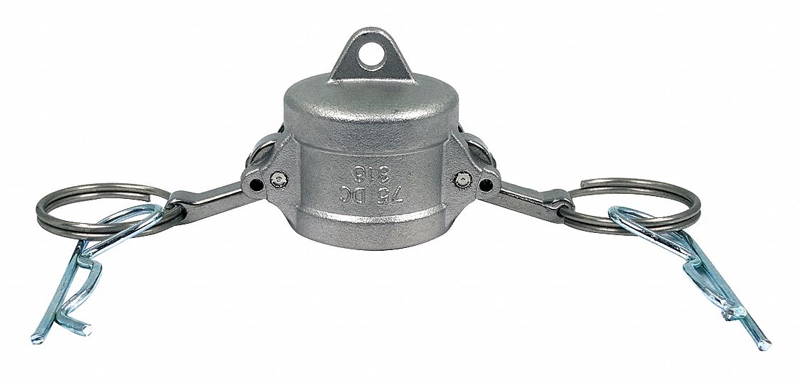 DUST CAP: ¾ IN COUPLING, 250 PSI MAX AT 70 ° F, 1 13/16 IN LENGTH, NITRILE