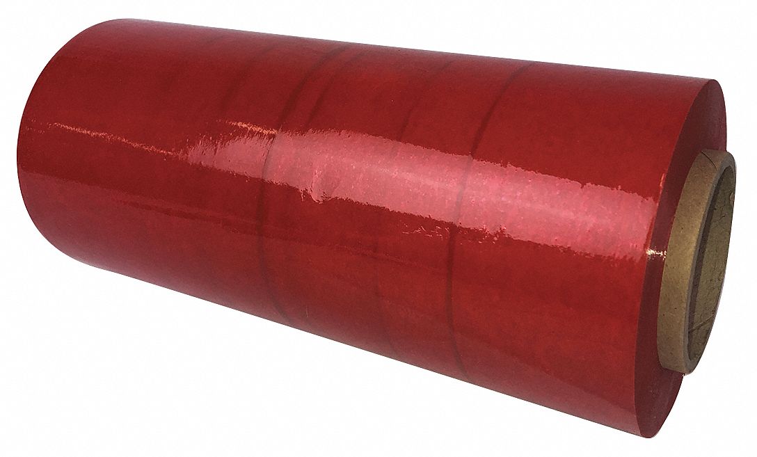 GRAINGER APPROVED Stretch Wrap 80 ga Gauge, 12 in Overall Wd, 1,500 ft