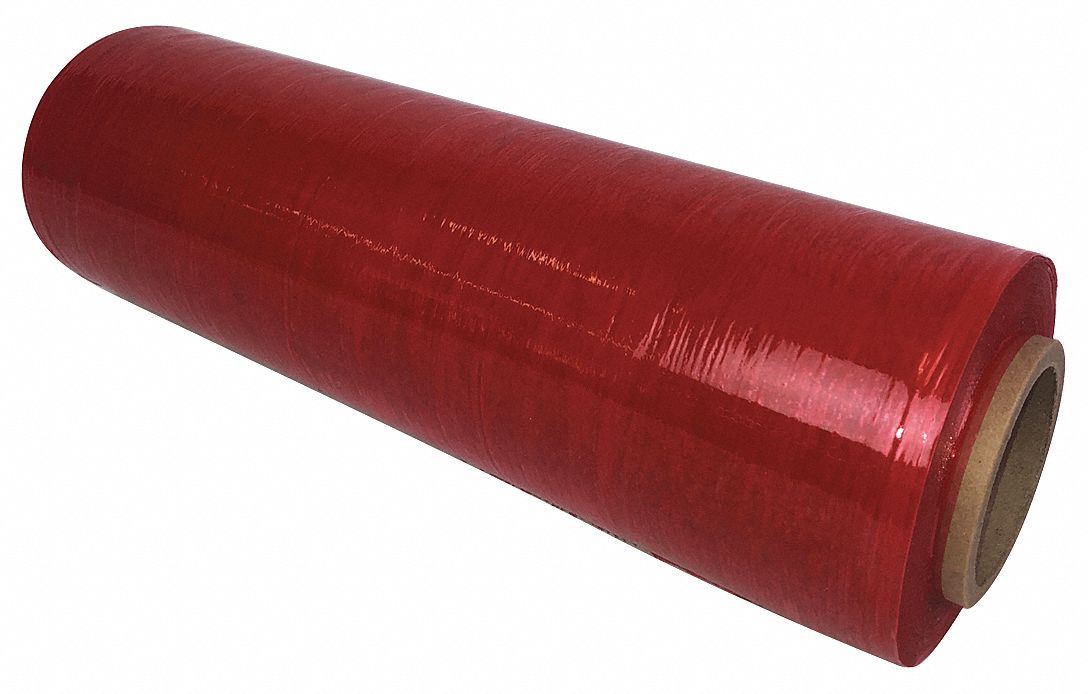 GRAINGER APPROVED Stretch Wrap 80 ga Gauge, 18 in Overall Wd, 1,500 ft
