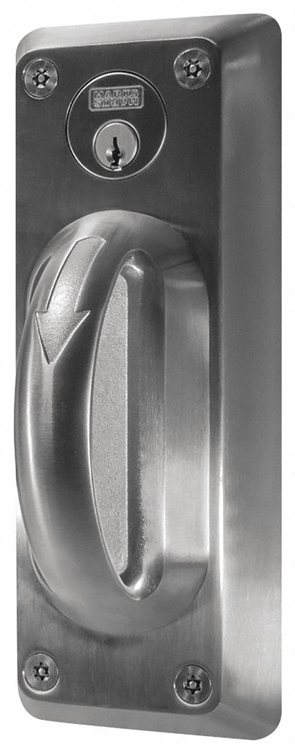 Door Lockset: Office Lever Locksets, Stainless Steel, Ligature-Resistant