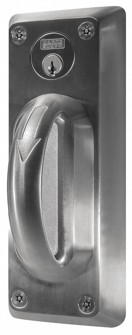 Door Lockset: Office Lever Locksets, Stainless Steel, Ligature-Resistant