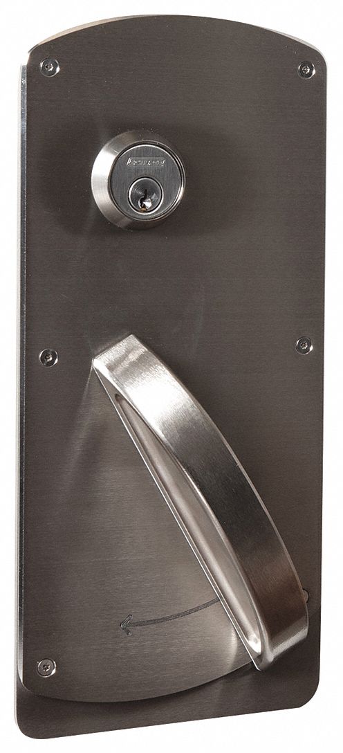 Door Lockset: Office Lever Locksets, Stainless Steel, ADA Compliant, Ligature-Resistant