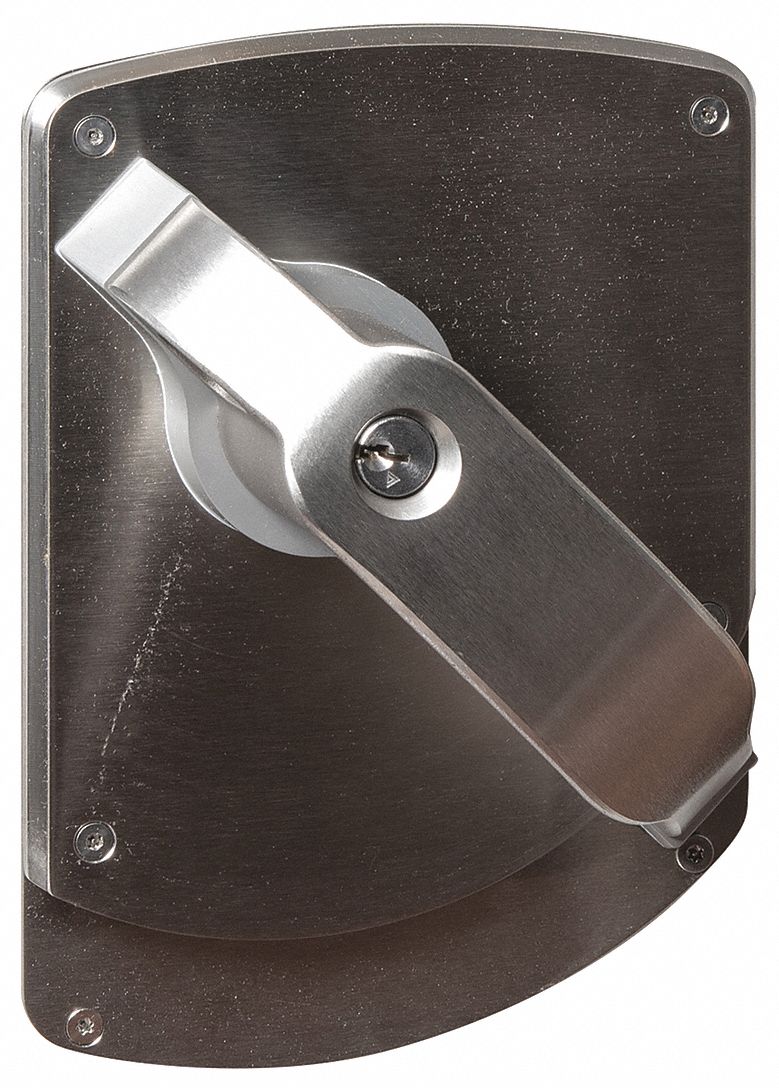 Door Lockset: Classroom Security Lever Locksets, Stainless Steel, ADA Compliant