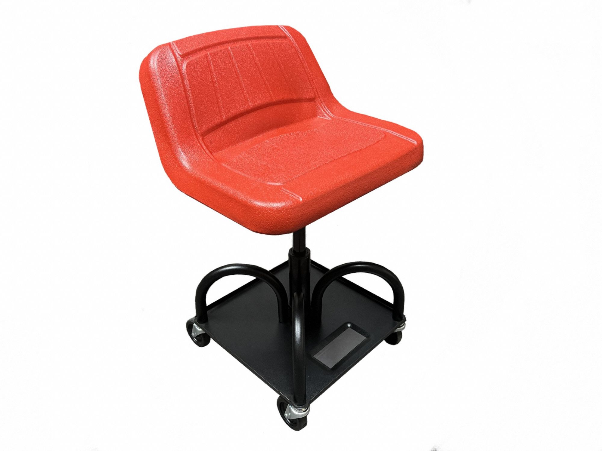 Mechanic Seat: Heavy-Duty, Adjustable, 480 lb Max Load Capacity, 27 in Seat Ht, 22 in Overall Ht