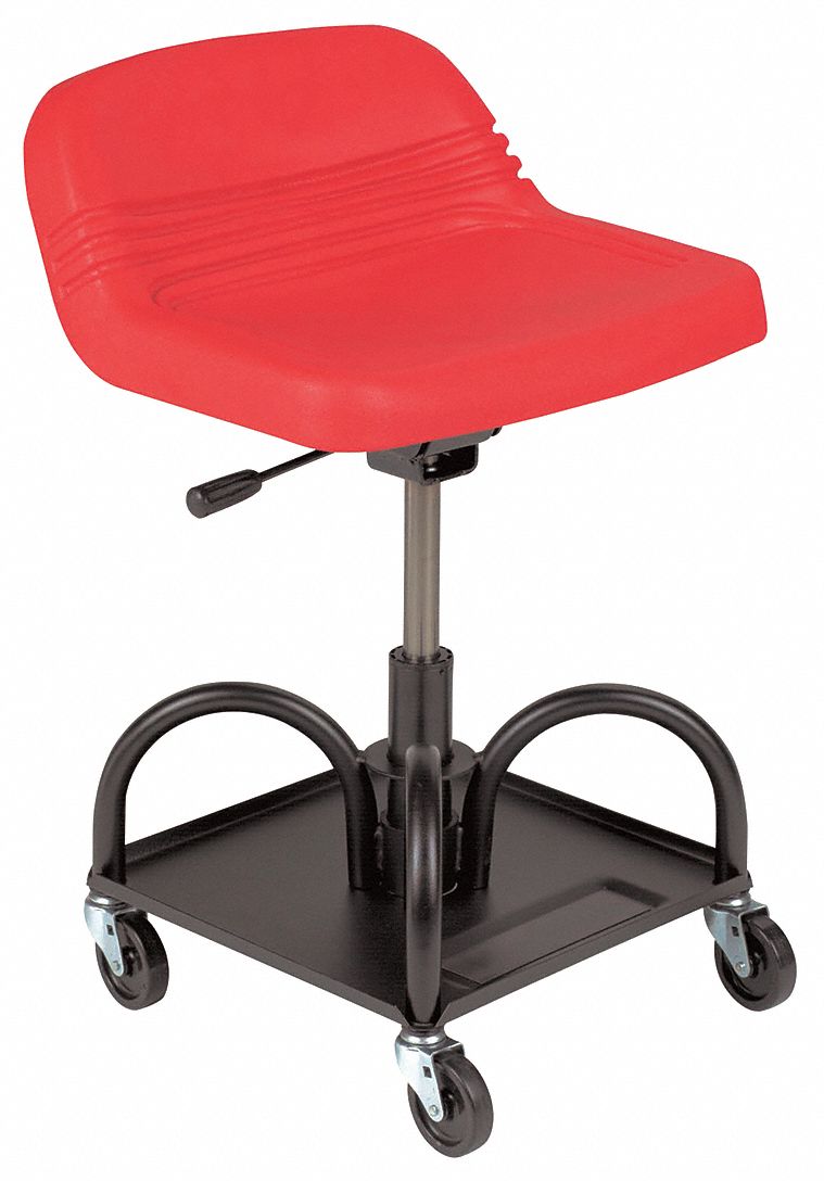WHITESIDE MANUFACTURING 17 in x 17 in Mechanic Seat with 4 Wheels and