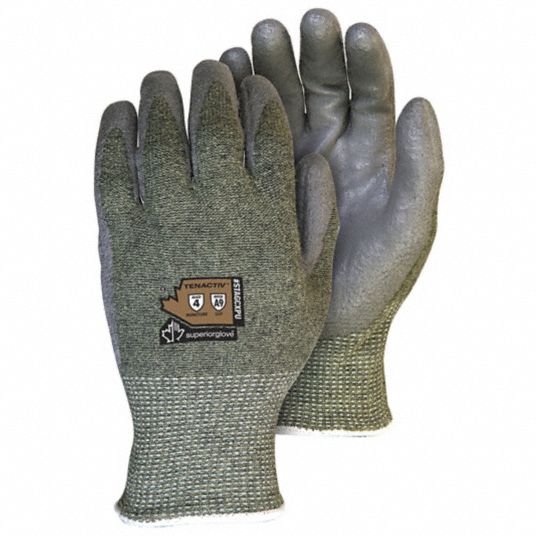 SUPERIOR GLOVE, 2XS ( 5 ), ANSI Cut Level A9, Knit Gloves 55NC42