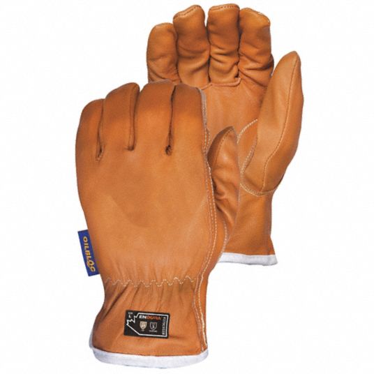 SUPERIOR GLOVE Leather Gloves, XL, Goatskin, 1 PR 55ND77378CXGOBXL