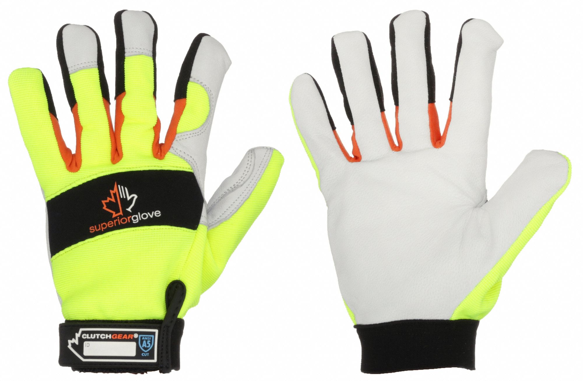 LEATHER WORK GLOVES, 2XL (11), PREMIUM GOATSKIN, ANSI CUT LEVEL A5