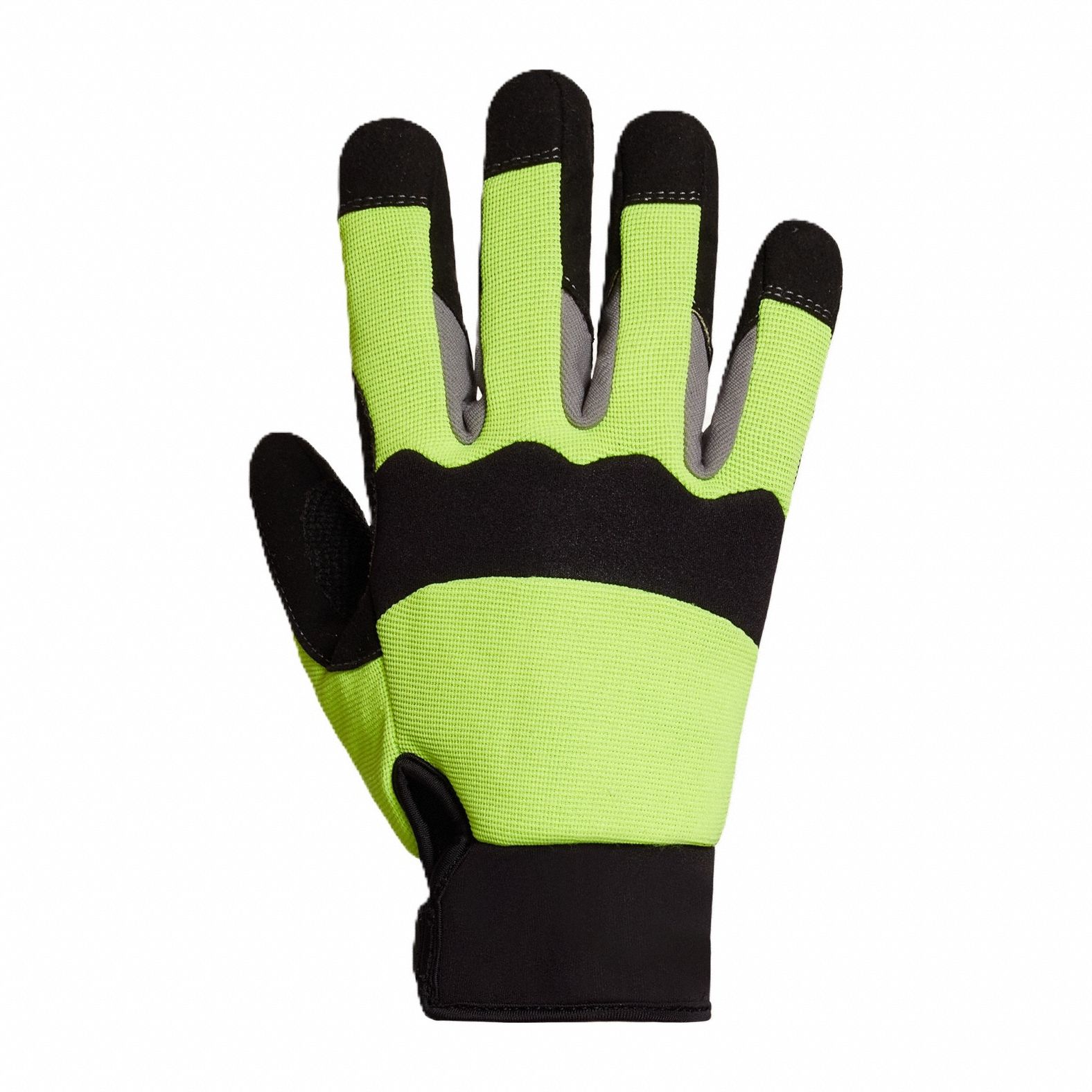 Mechanics Gloves: ANSI/ISEA Needlestick Level 5 - Palm Side, L, Full, Punkban™, 1 PR