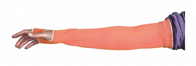 Cut-Resistant Sleeve, Hi-Vis