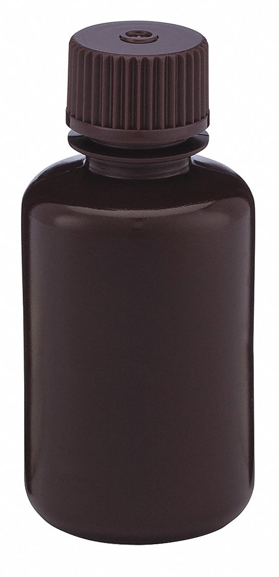 Bottle, 85 mm H, Amber, 41 mm Dia, PK12