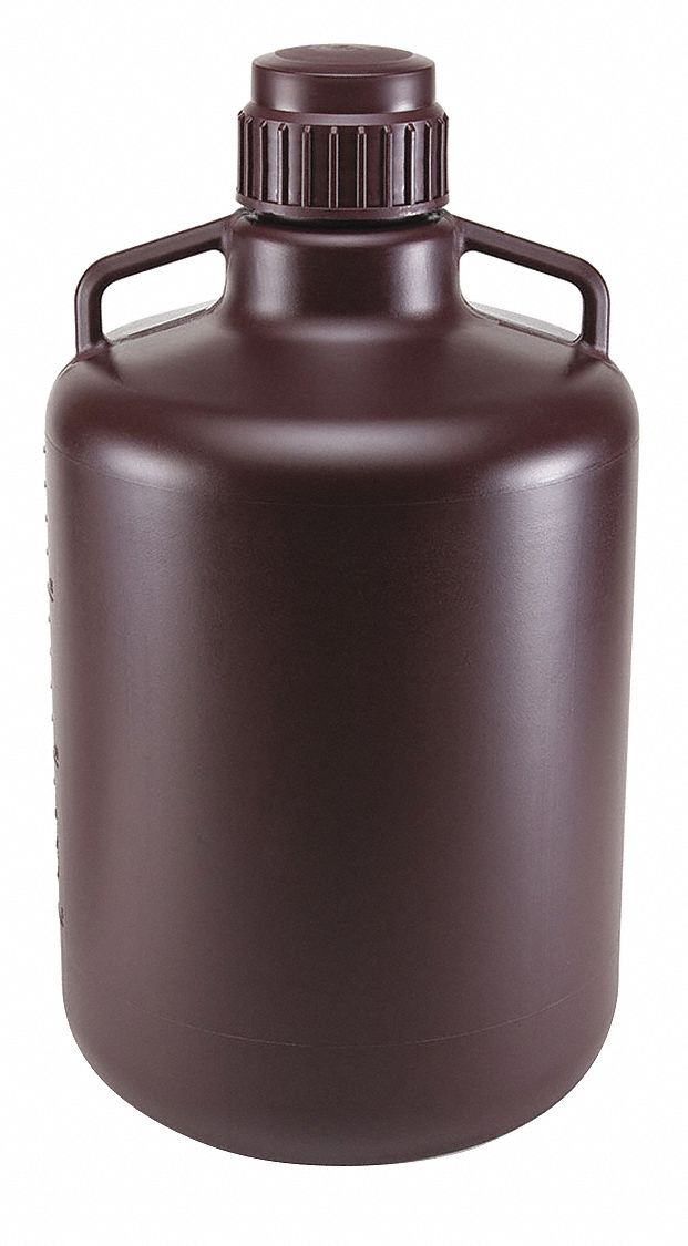 GLOBE SCIENTIFIC Carboy Cylindrical, Integral Shoulder Carboy/Jerrican