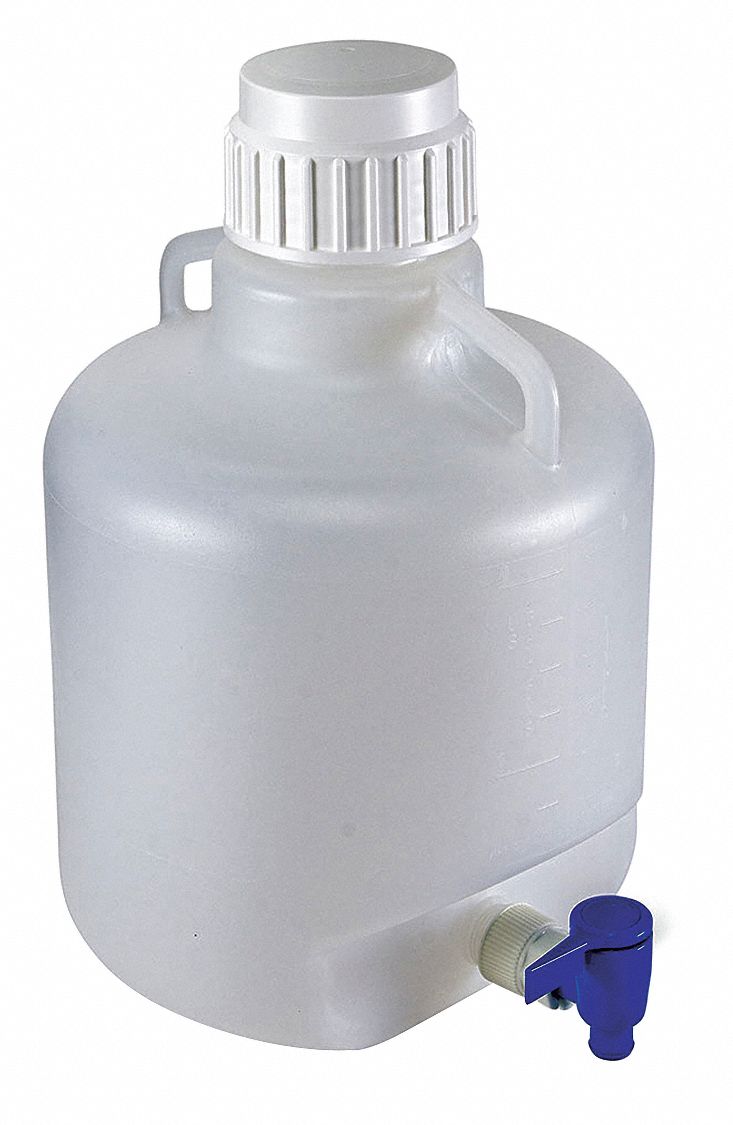 GLOBE SCIENTIFIC, Cylindrical, Integral Shoulder Carboy/Jerrican/Jug