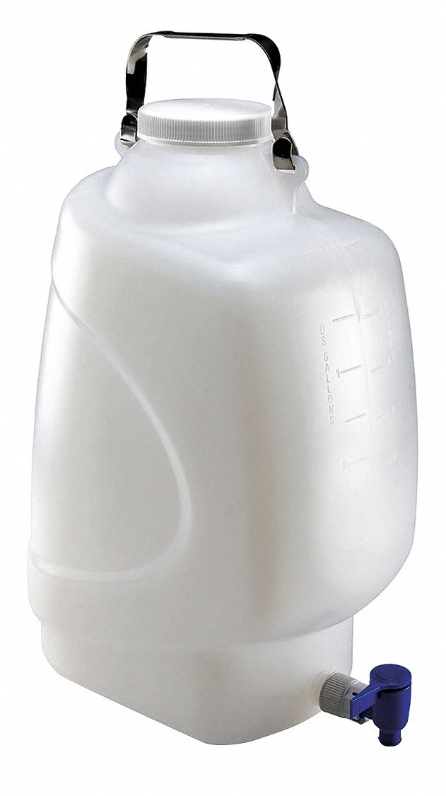 GLOBE SCIENTIFIC, Rectangular, Integral Shoulder Carboy/Jerrican/Jug