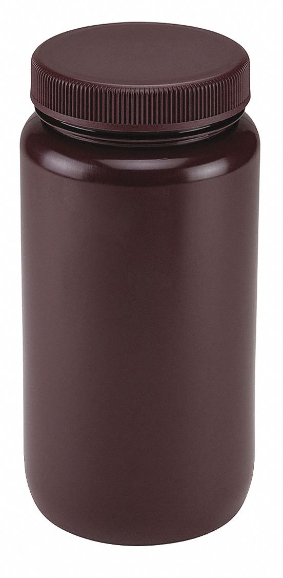 Bottle, 245 mm H, Amber, 118 mm Dia